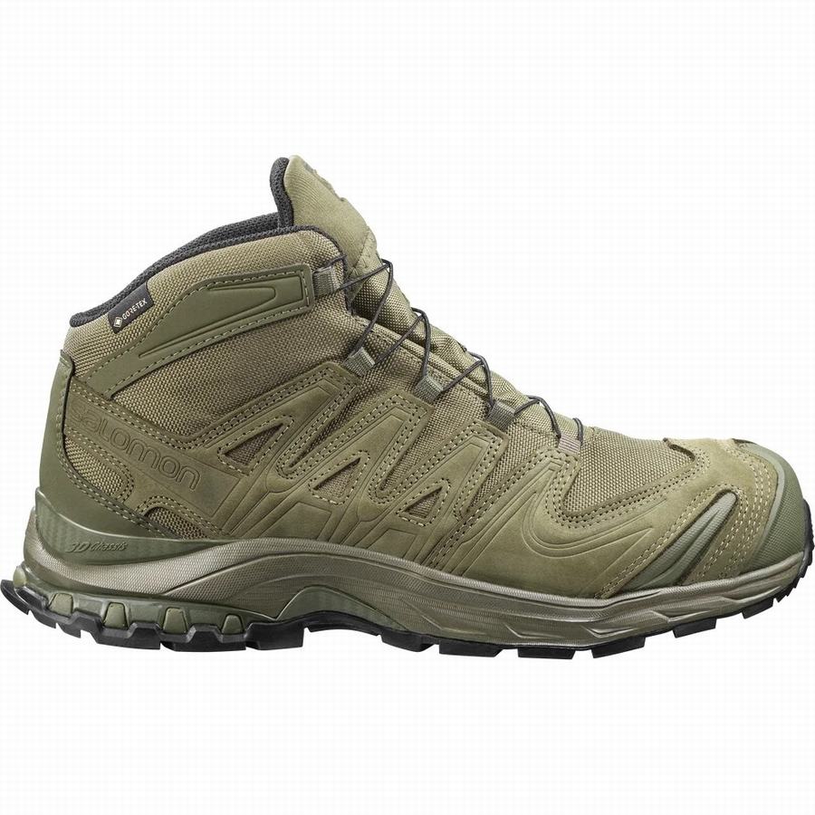 Salomon Xa Forces Mid Gore-tex En Taktické Boty Pánské Olivy Zelené [RGM3288KD]